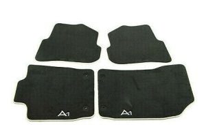 NEW GENUINE AUDI A1 S1 11-18 FRONT & REAR PREMIUM BLACK TEXTILE FLOOR MATS LHD 8X1061270LMNO