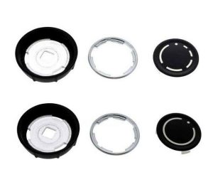 NEW GENUINE PORSCHE 997 987 PCM RADIO NAVIGATION VOLUME KNOB BUTTONS SET 99764292900+99764293000
