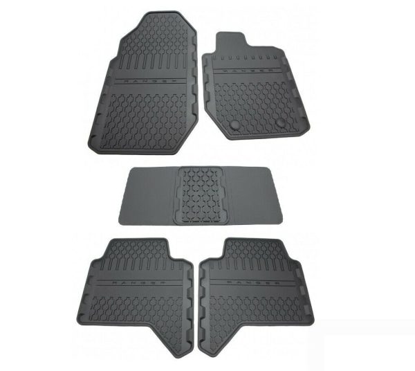 NEW GENUINE FORD RANGER 2011- FRONT AND REAR RUBBER FLOOR MATS SET RHD 1809304