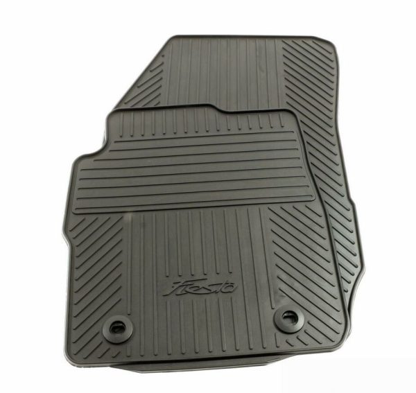 NEW GENUINE FORD FIESTA 2008-2012 FRONT BLACK RUBBER FLOOR MATS SET RHD 1526899
