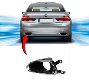 NEW GENUINE BMW 7 SERIES G11 G12 REAR EXHAUST END PIPE TRIM LEFT N/S 51127357149