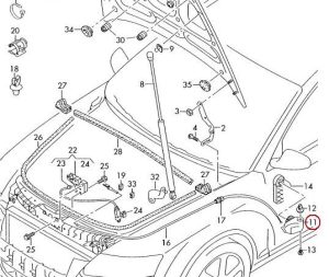BMW NEW GENUINE 3 E46 COMPACT FRONT M  RIGHT LEFT HEADLIGHT WASHER COVER SET 2PC 61677895277+61677895278