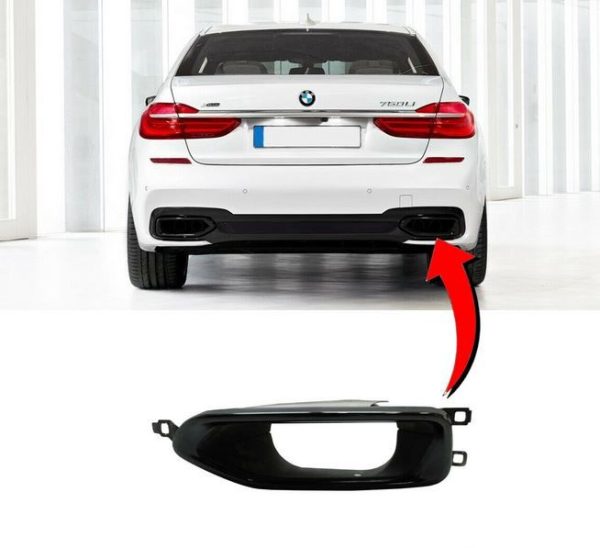 NEW GENUINE BMW 7 SERIES G11 G12 M SPORT EXHAUST END PIPE TRIM RIGHT O/S 51128063168