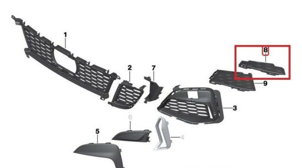 NEW GENUINE BMW E61 F10 F12 F01 SURROUND SIDE VIEW MIRROR LOWER COVERS PAIR SET 51167266376+51167266375
