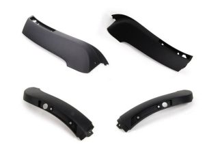 NEW GENUINE MINI R53 2001-2004/07 FRONT & REAR BUMPER BLACK SIDE SPOILER LIP SET