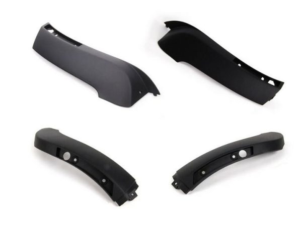 NEW GENUINE MINI R53 2001-2004/07 FRONT & REAR BUMPER BLACK SIDE SPOILER LIP SET
