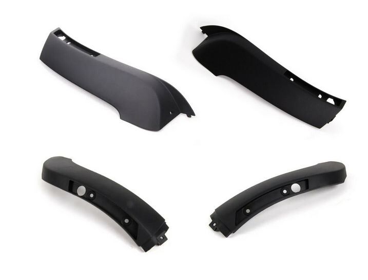 NEW GENUINE MINI R53 2001-2004/07 FRONT & REAR BUMPER BLACK SIDE SPOILER LIP SET