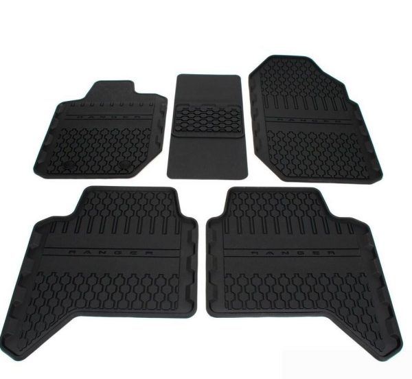 NEW GENUINE FORD RANGER 2011- FRONT AND REAR RUBBER FLOOR MATS SET LHD 5238395