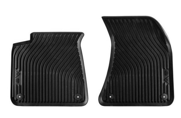 NEW GENUINE AUDI A8 2010-2017 FRONT BLACK RUBBER ALL WEATHER FLOOR MATS LHD 4H1061501041