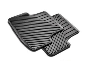 NEW GENUINE AUDI A3 S3 RS3 2013-2016 REAR BLACK RUBBER ALL WEATHER FLOOR MATS 8V0061512041