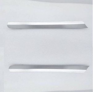 NEW GENUINE AUDI Q7 07-16 REAR DOOR INTERIOR CARD BRUSHED SILVER TRIM PAIR SET 4L0867420H1NK+4L0867419H1NK