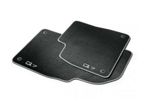 NEW GENUINE AUDI Q7 SQ7 2016- FRONT PREMIUM BLACK TEXTILE FLOOR MATS RHD 4M2061275AMNO