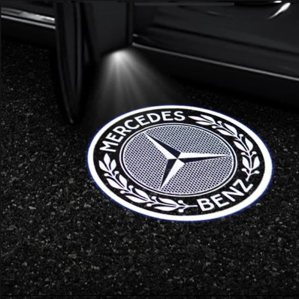 For Mercedes Benz C-Class W203 01-07 LED Underdoor welcome lamp Blue Benz