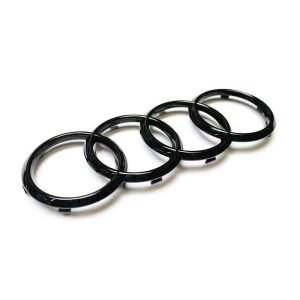 NEW GENUINE AUDI A3 A4 A5 RS3 RS4 RS5 FRONT GRILLE BLACK AUDI RINGS BADGE EMBLEM 8T0853605T94