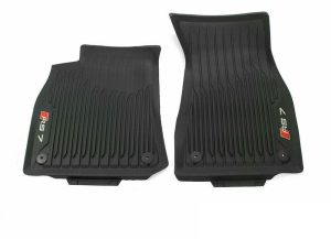 NEW GENUINE AUDI RS7 4K FRONT BLACK RUBBER ALL WEATHER FLOOR MATS LHD 4K8061221A041