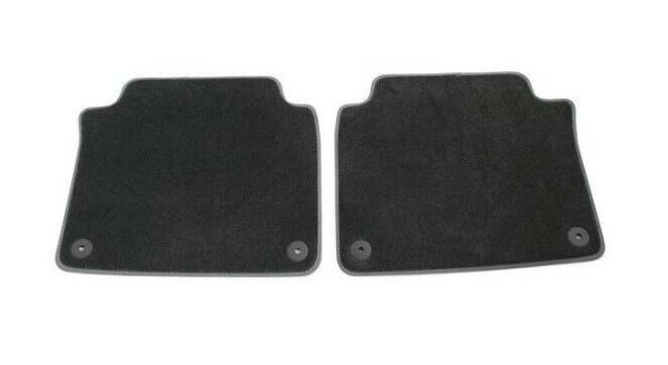 NEW GENUINE AUDI A8 S8 2018- REAR PREMIUM BLACK TEXTILE FLOOR MATS 4N0061276MNO