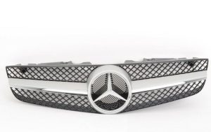NEW GENUINE MERCEDES MB SL R230 FACELIFT FRONT RADIATOR GRILL MATTE ALUMINIUM A23088022839776