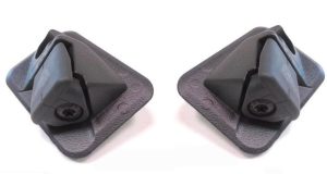 NEW GENUINE MERCEDES BENZ MB SL CLASS W230 REAR TRUNK LID END STOP COVER PAIR