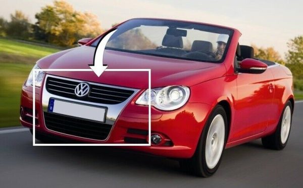 NEW GENUINE VOLKSWAGEN VW EOS FRONT CHROME RADIATOR GRILLE ASSEMBLY 1Q0853641HYAG - Image 2