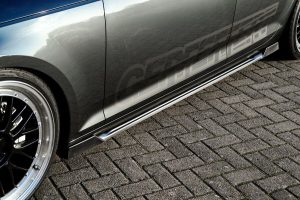 Performance Side skirts addons / Blades / diffusers / sill covers with Wing For Audi A4 B9 2015-2020