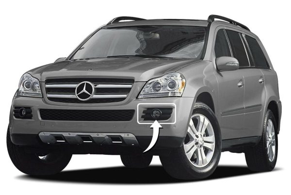 NEW GENUINE MERCEDES BENZ GL X164 06-08 FRONT BUMPER FOG LIGHT GRILL LEFT N/S A1648851123 - Image 2