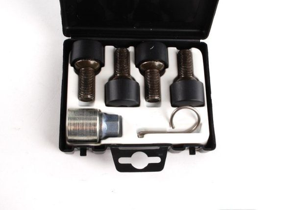 NEW GENUINE VOLKSWAGEN ANTI THEFT CAR WHEELS LOCKING BOLTS NUTS SET 000071597