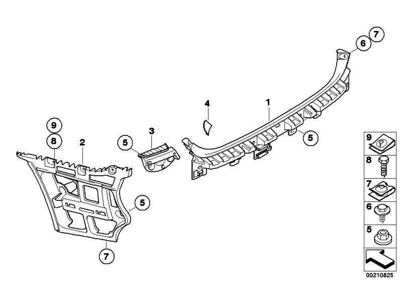 BMW NEW GENUINE 08-12 E90 3 SERIES REAR N/S LEFT BUMPER BRACKET GUIDE 51127202667 - Image 2