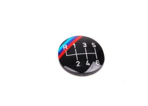 NEW GENUINE BMW E34 540i E31 SHIFT KNOB M TECH EMBLEM FOR 6 SPEED GEAR 25111221825