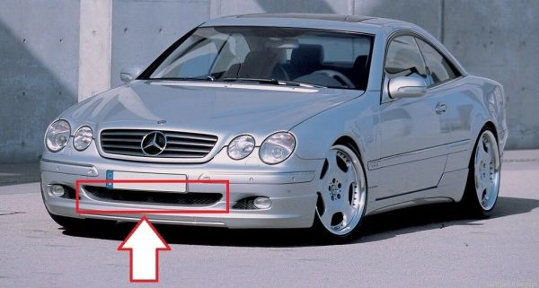 NEW GENUINE MERCEDES BENZ MB CL W215 00-02 FRONT BUMPER LOWER GRILL CENTER A2158850622 - Image 2