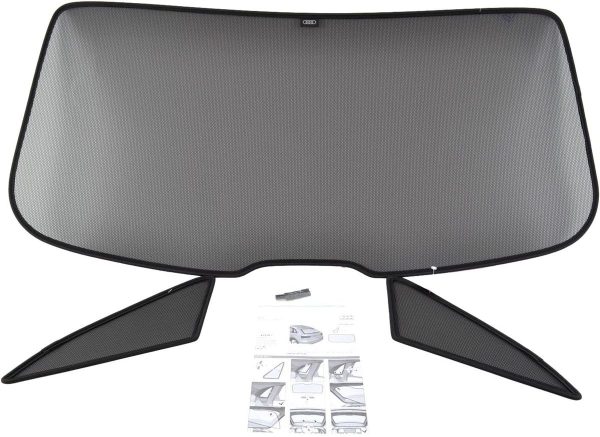 NEW GENUINE AUDI Q3 RSQ3 12-18 REAR WINDOW SUN PROTECTION 3 PART SET 8U0064160