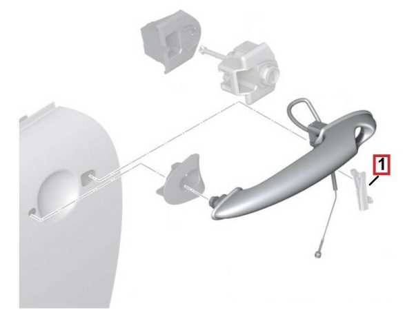 MINI NEW GENUINE COOPER R57 R55 R56 R59 R58 PROTECTOR LOCK HARDWARE BRACKET 51217040548 - Image 2