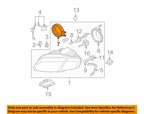 NEW GENUINE AUDI A4 S4 B7 2004-2009 HEADLIGHT INNER DUST COVER CAP 8E0941158E - Image 2