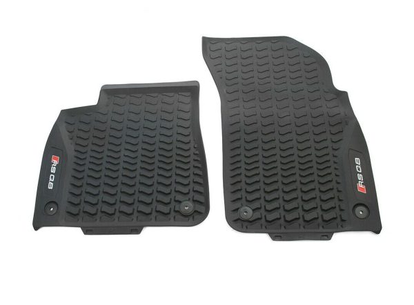 NEW GENUINE AUDI RS Q8 2020- FRONT BLACK RUBBER ALL WEATHER FLOOR MATS LHD 4M8061221B041