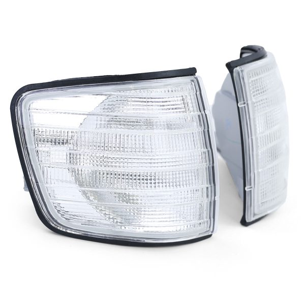 White Front Turn signals/ Indicators For Mercedes C126 SEC Coupe (W126) - Image 2