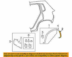 NEW GENUINE VOLKSWAGEN TIGUAN MK1 5N REAR WHEEL ARCH COVER R-LINE TRIM PAIR SET 5N0853818C9B9+5N0853817C9B9 - Image 2