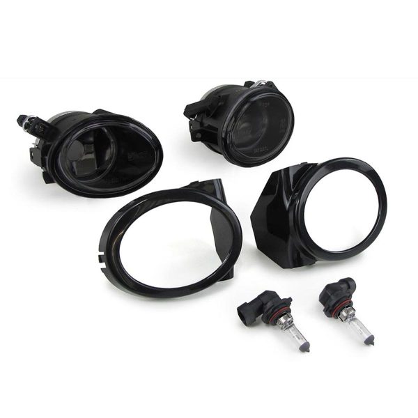 Smoked Fog lights set with covers and BULBS For BMW E46 M-Spor/ M3 Front bumper - Image 2