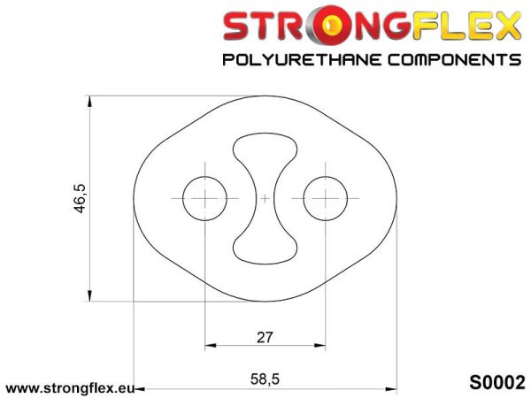 000002B: Exhaust mount hanger 27mm - Image 2