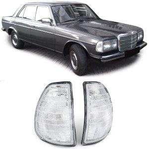 White Front Turn signals/ Indicators For Mercedes W123 C123 S123