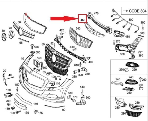 NEW GENUINE MERCEDES BENZ MB CLS CLASS W218 FRONT BUMPER IMPACT ABSORBER A2188850037 - Image 2