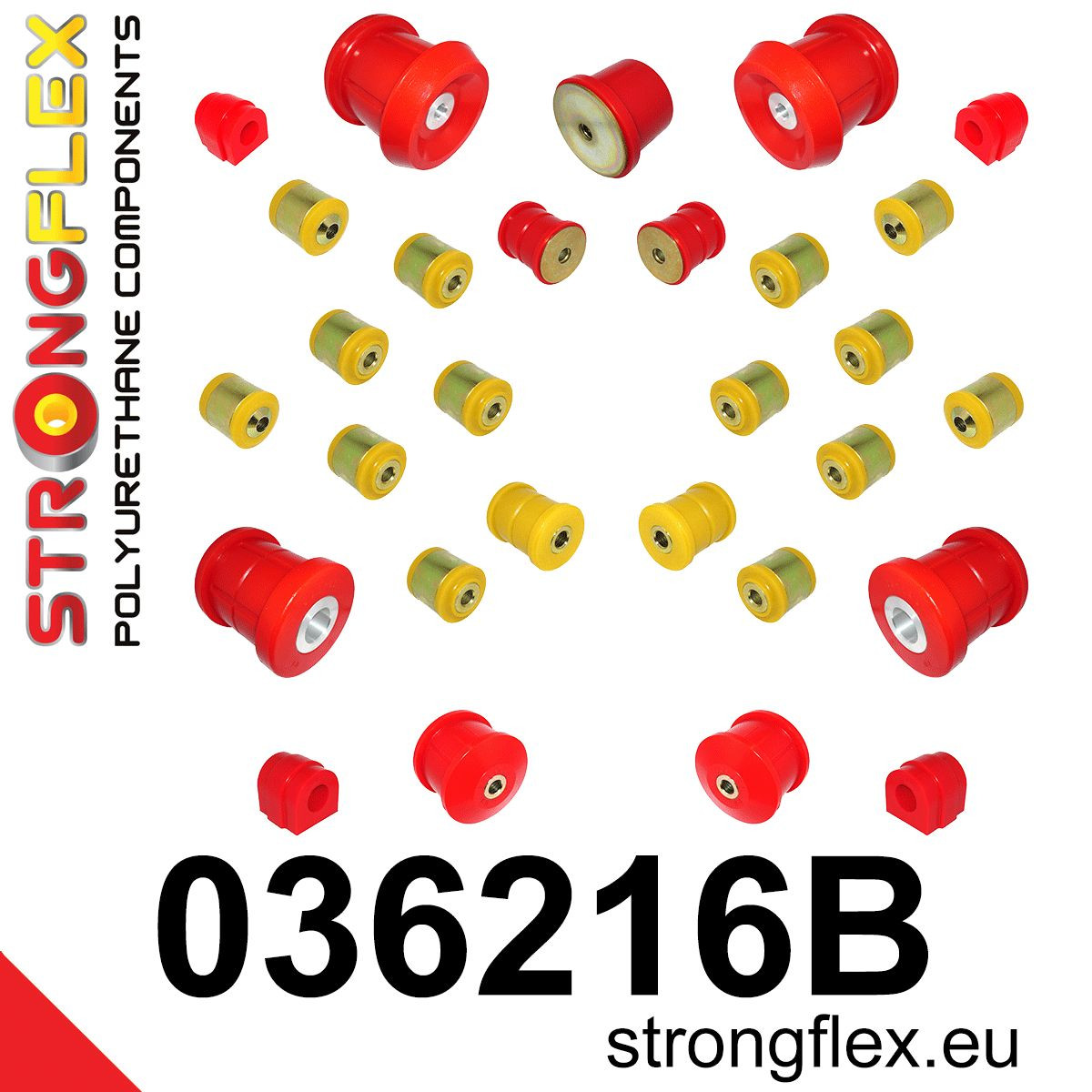 036216B: Full suspension polyurethane bush kit