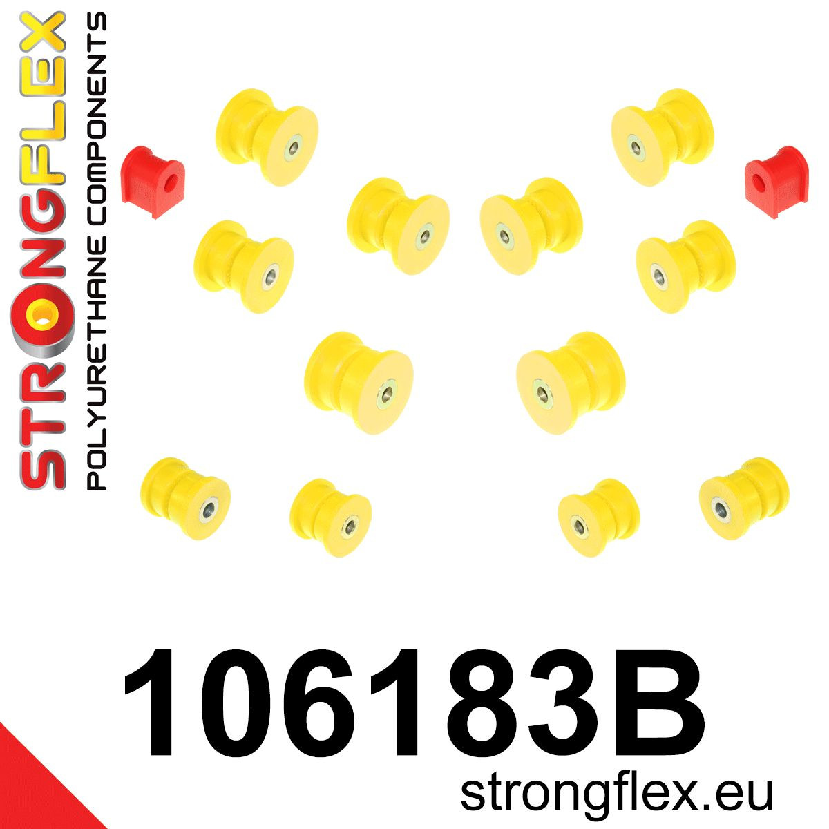 106183B: Rear suspension bush kit