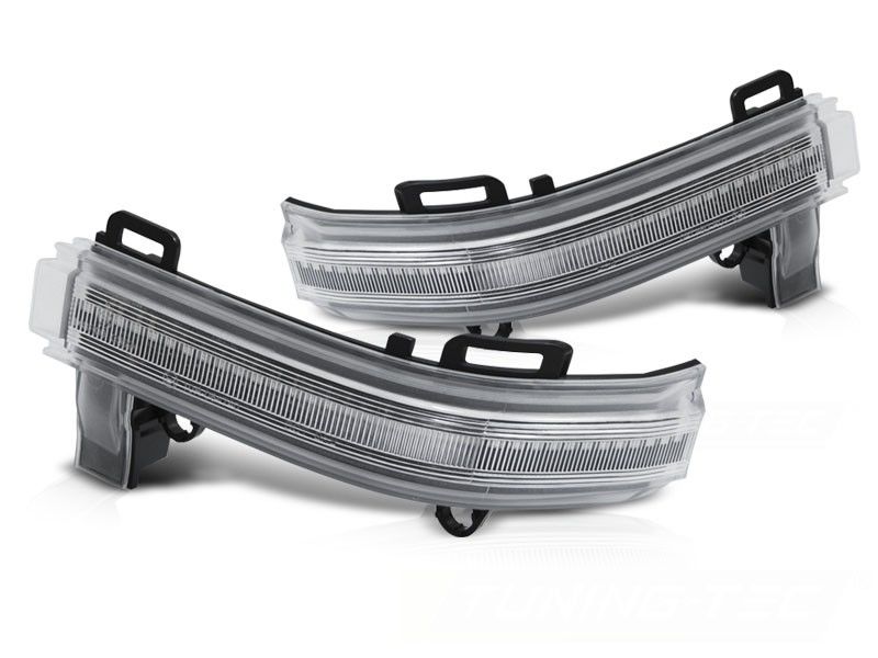 White LED SEQ mirror side markers repeaters For VW Crafter MK2 17+