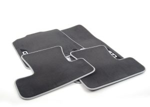 NEW GENUINE AUDI Q5 09-17 FRONT & REAR BLACK TEXTILE FLOOR MATS LHD 8R1061270MNO