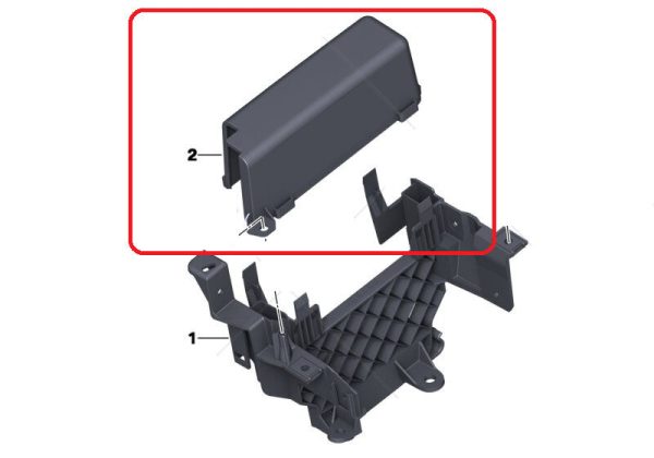 NEW MINI GENUINE R56 S R57 S R58 R59 R60 R61 ENGINE BAY CONTROL UNIT COVER 12907629991 - Image 2