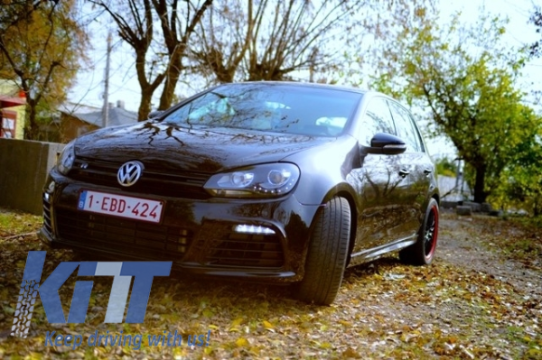Side Skirts suitable for VW Golf VI Mk6 (2008-up) R20 Design - Image 8
