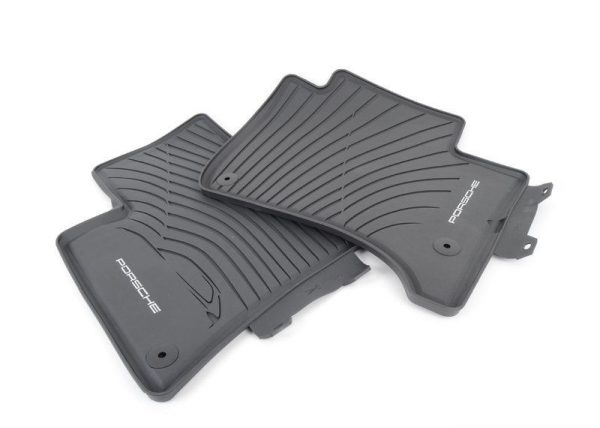 NEW GENUINE PORSCHE CAYENNE 11-14 FRONT AND REAR BLACK RUBBER FLOOR MATS LHD 958044801551E0 - Image 6