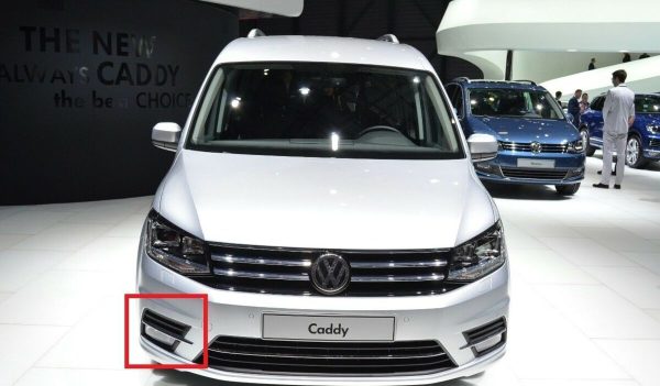 NEW GENUINE VW CADDY 15-17 FRONT BUMPER O/S RIGHT LOWER FOG GRILL 2K5853666F 9B9 - Image 2