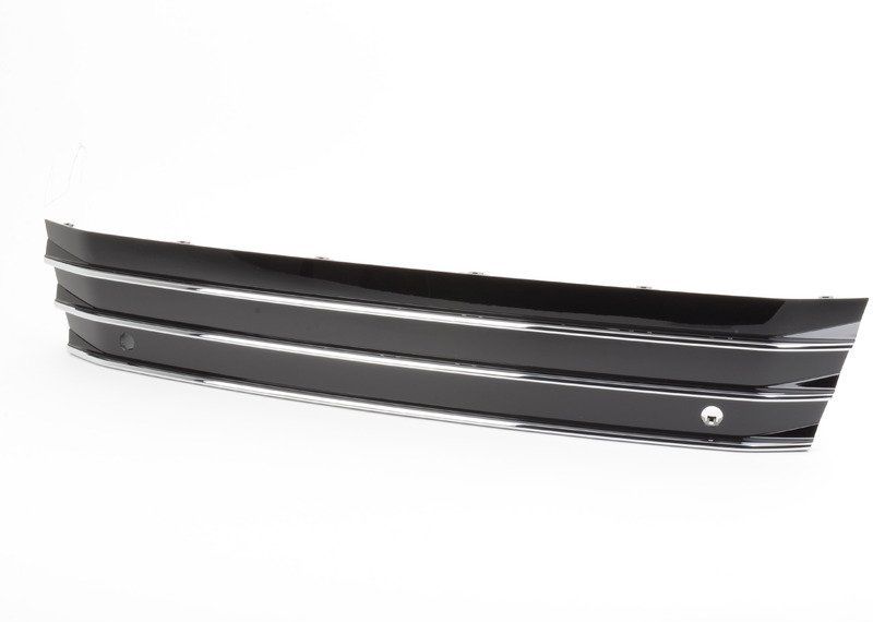 NEW GENUINE AUDI A7 15-18 FRONT GRILL NUMBER PLATE FILLER DELETE GLOSS BLACK 4G8807287JT94