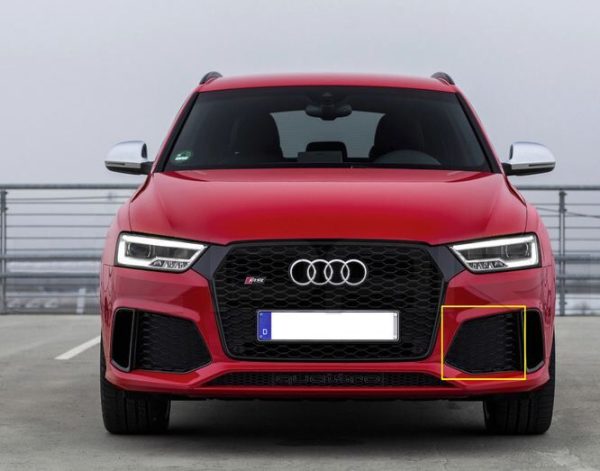 NEW GENUINE AUDI RSQ3 8U FRONT LEFT N/S AIR GUIDE GRILLE IN BLACK GLOSSY 8U0807681MT94 - Image 2