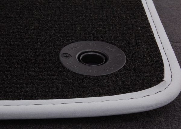 NEW GENUINE AUDI A6 09-11 FRONT & REAR PREMIUM BLACK TEXTILE FLOOR MATS LHD 4F1061270PAMNO - Image 3
